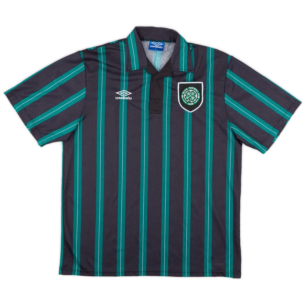 1992-93 Celtic Away Shirt - 9/10 - (XL)