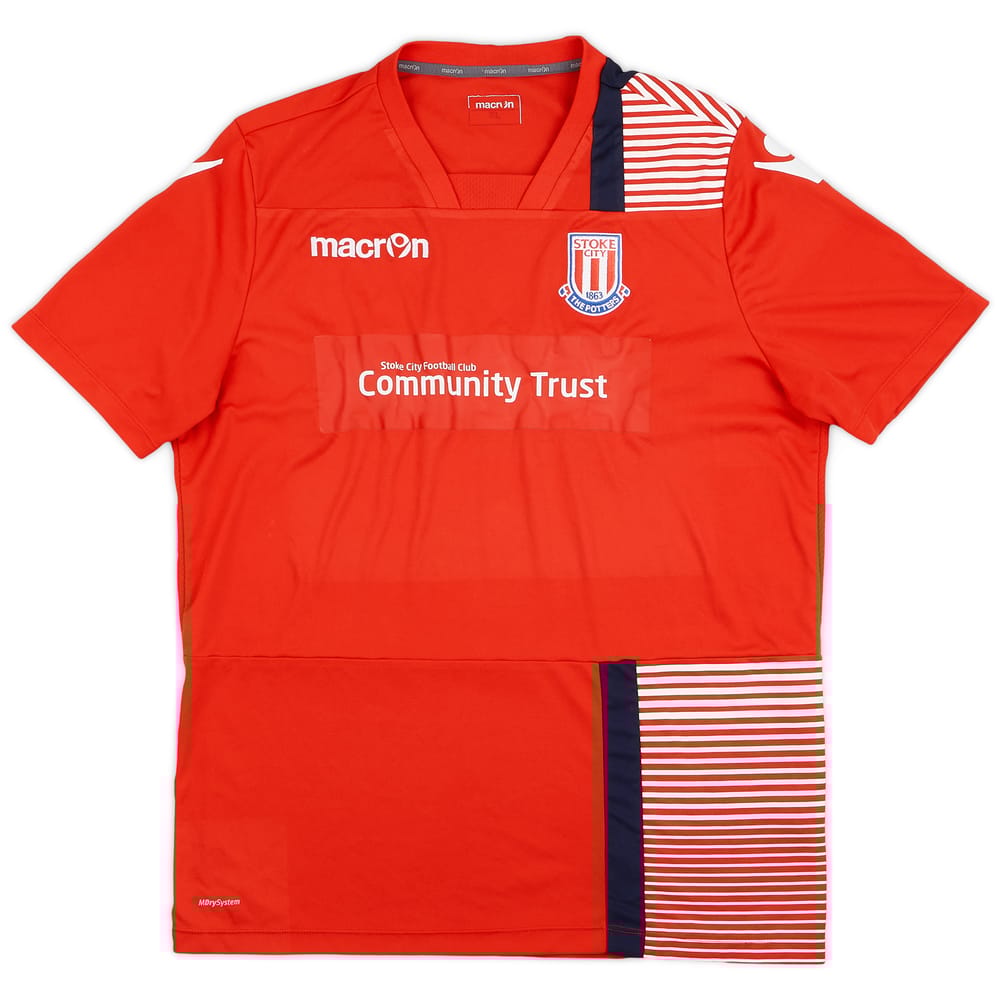2017-18 Stoke City Macron Training Shirt - 8/10 - (XL)