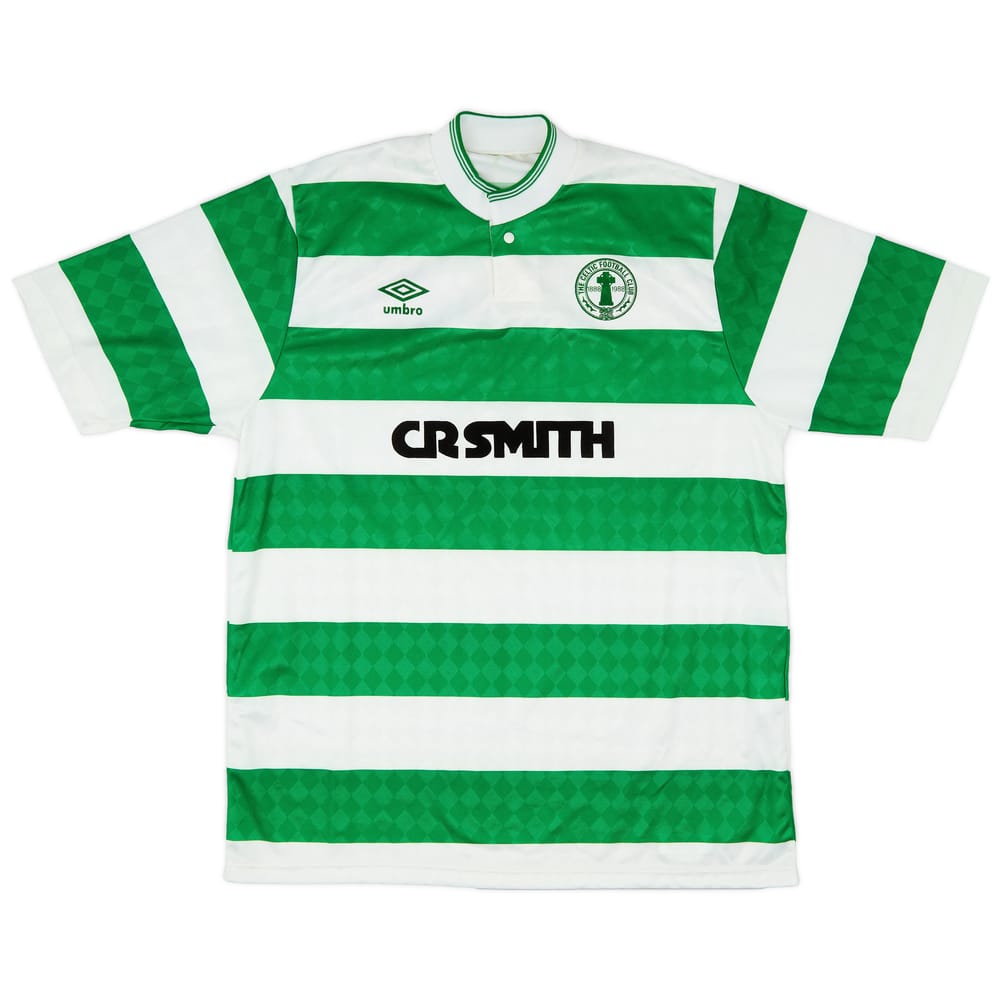 1987-89 Celtic Centenary Home Shirt - 9/10 - (L)