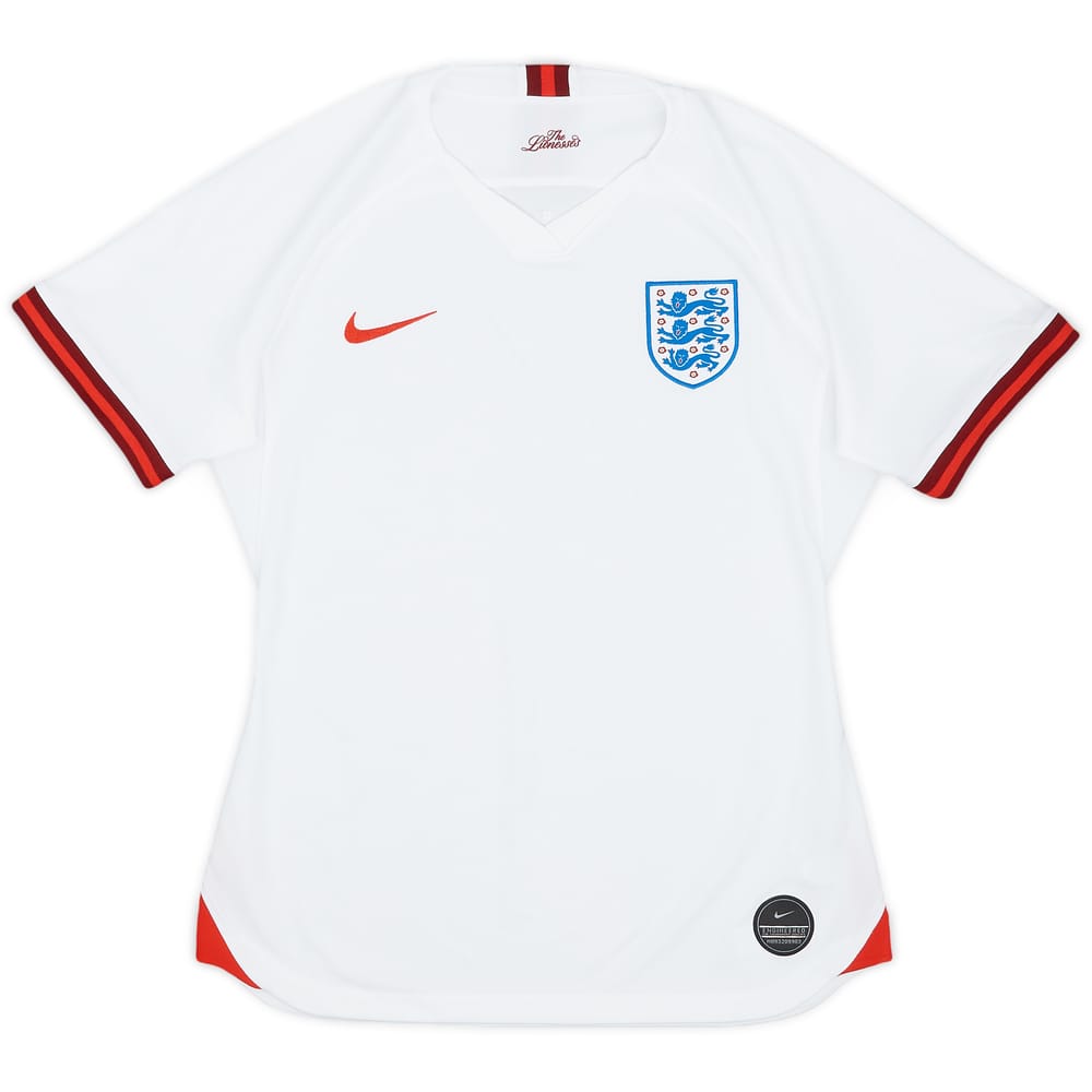 2019 England Lionesses Home Shirt - 9/10 - (Women's M)