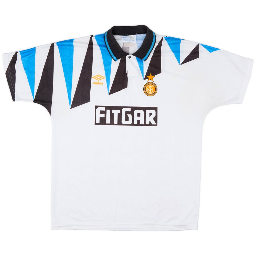 1991-92 Inter Milan Away Shirt - 9/10 - (XL)