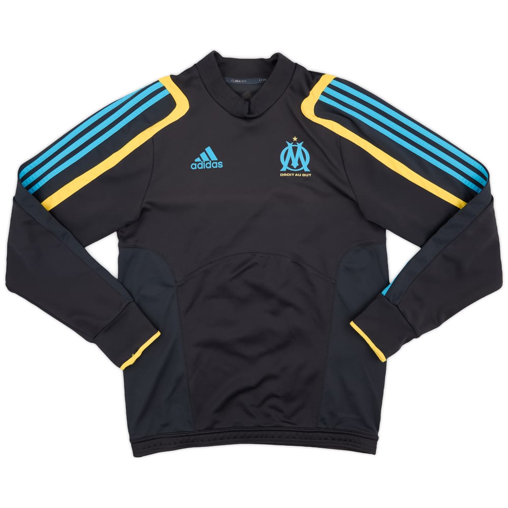 2009-10 Olympique Marseille adidas Sweat Top - 8/10 - (S)