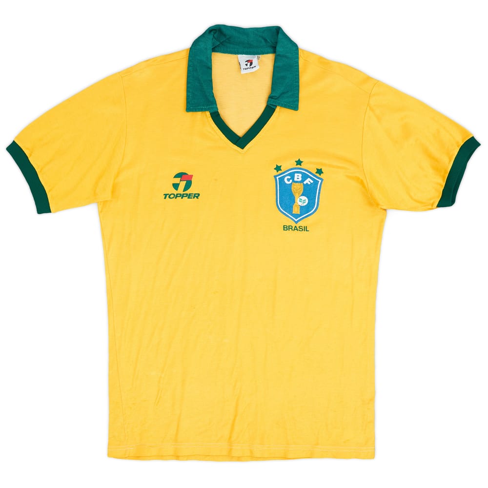 1985-88 Brazil Home Shirt - 6/10 - (M)