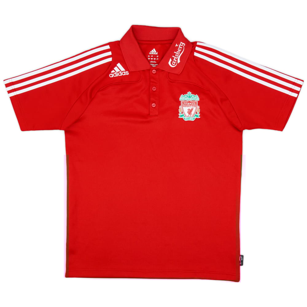 2008-09 Liverpool adidas Polo Shirt - 8/10 - (M)