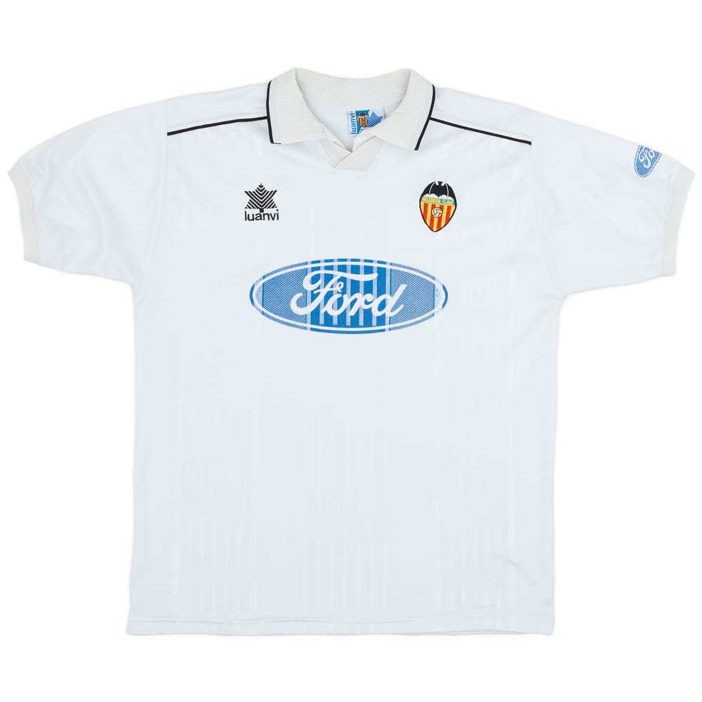 1996-97 Valencia Home Shirt - 8/10 - (XL)