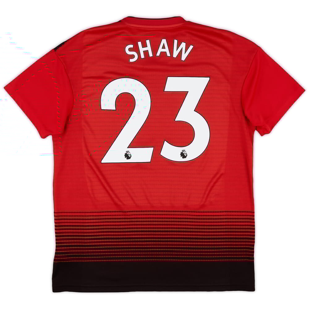 2018-19 Manchester United Home Shirt Shaw #23 - 8/10 - (L)