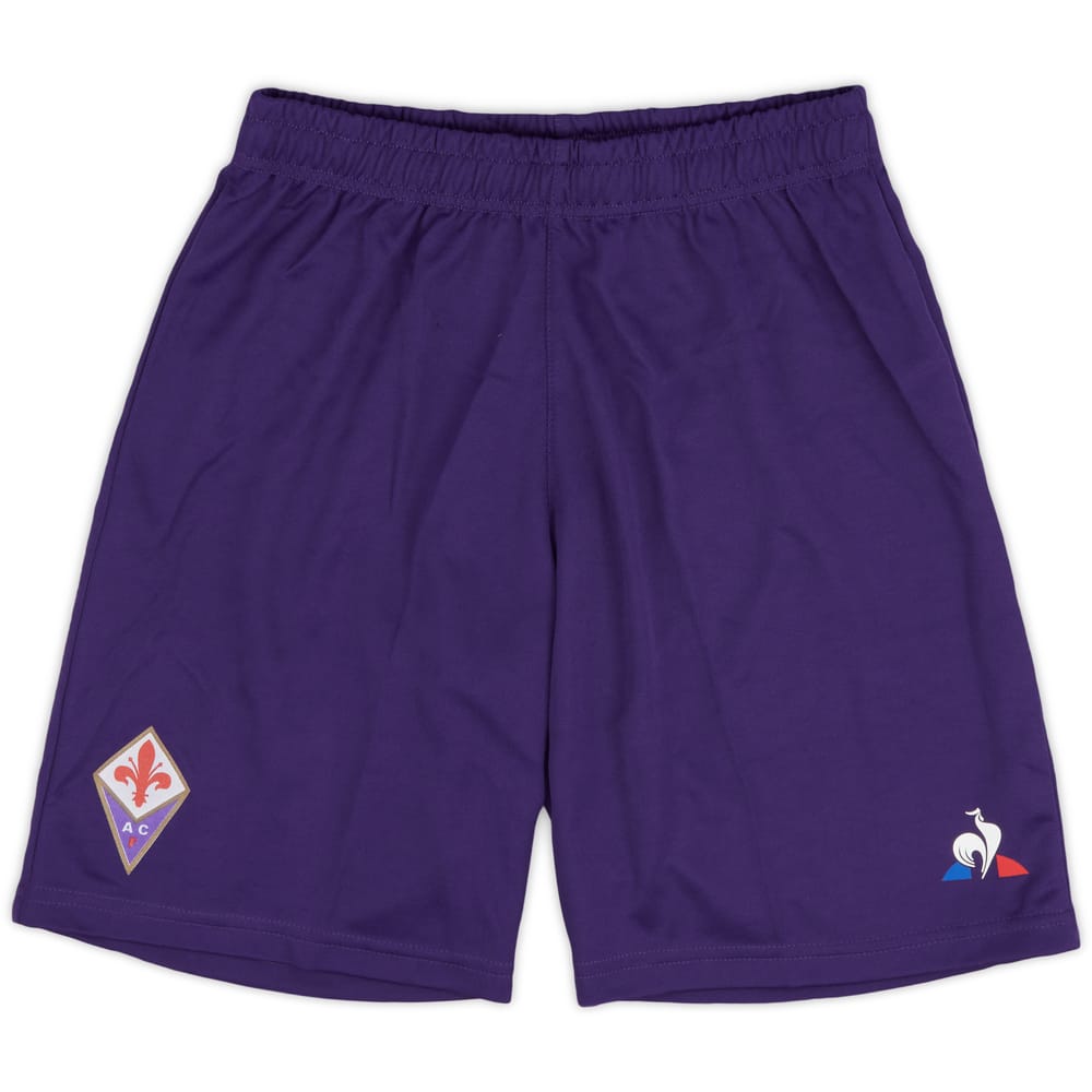 2017-18 Fiorentina Authentic Home Shorts - As New - (KIDS)
