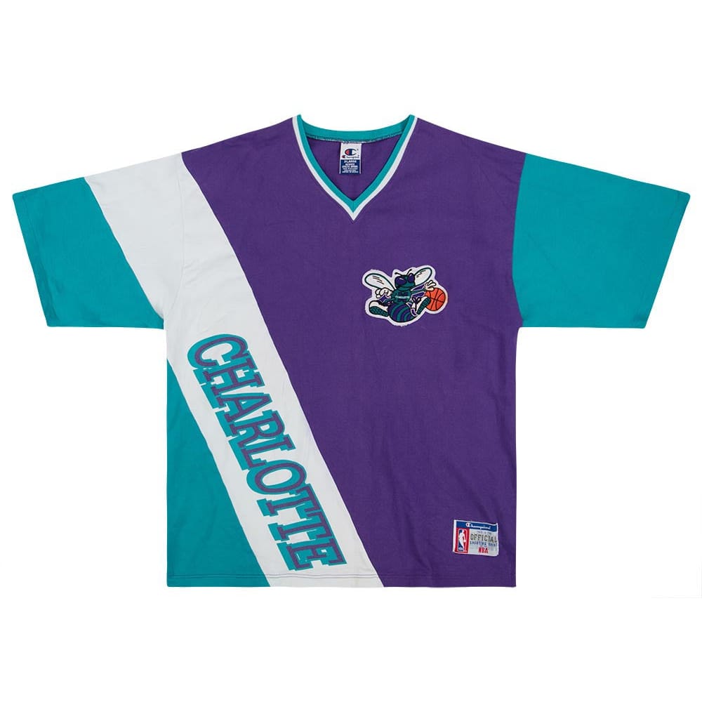 1990s Charlotte Hornets Champion Shooting Shirt XL