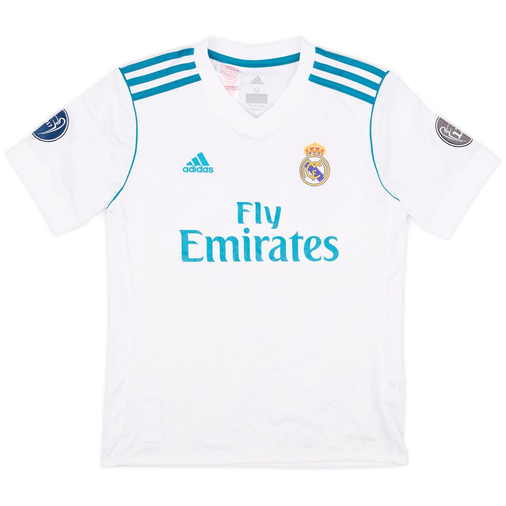 2017-18 Real Madrid Home Shirt - 8/10 - (M.Boys)