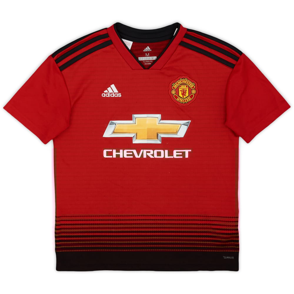 2018-19 Manchester United Home Shirt - 9/10 - (M.Boys)