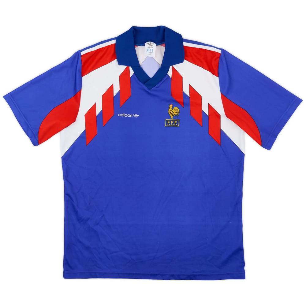 1990-92 France Home Shirt - 9/10 - (XL)