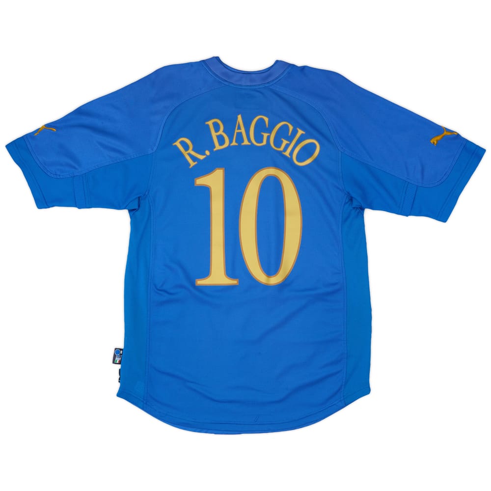 2004-06 Italy Home Shirt Baggio #10 - 7/10 - (L)