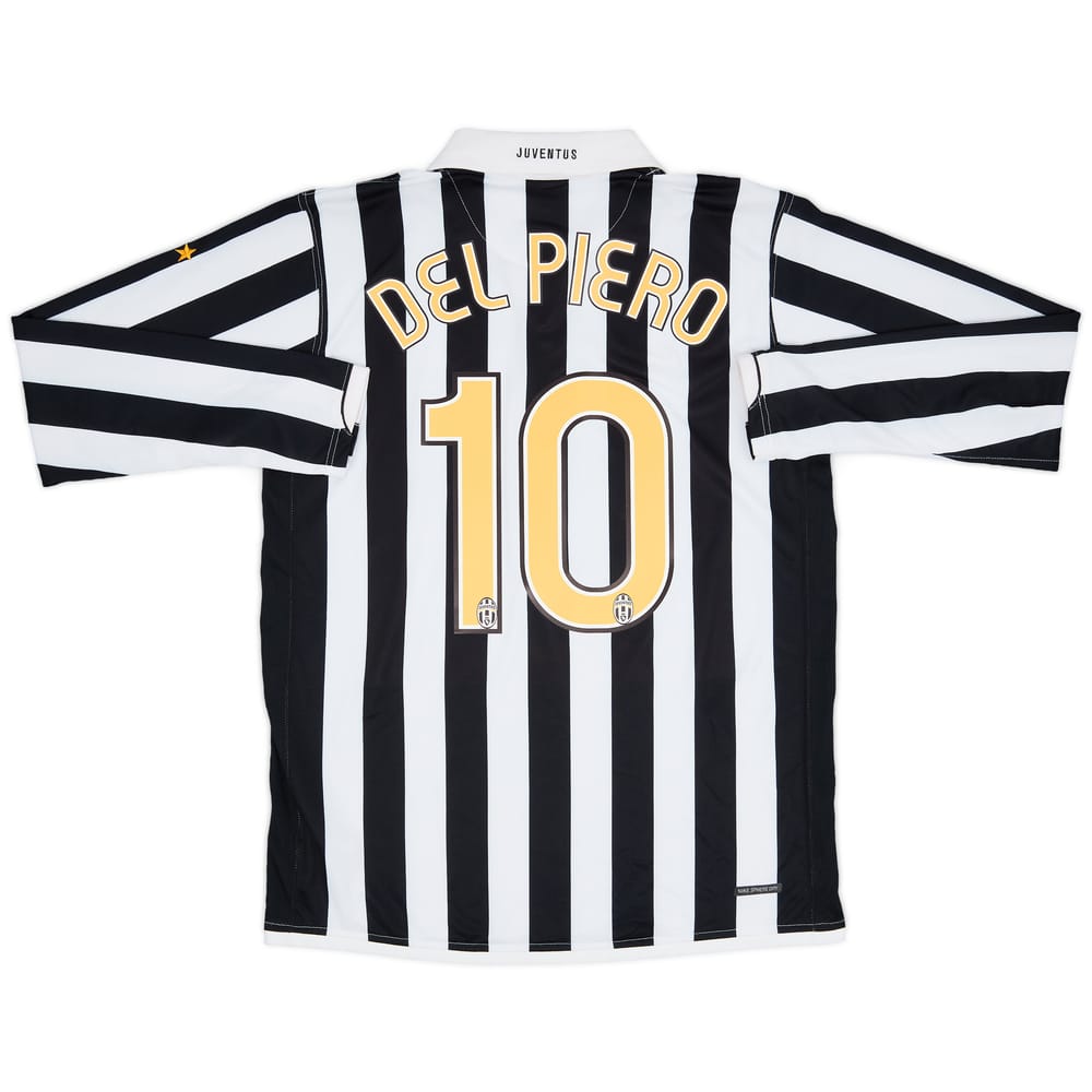 2006-07 Juventus Home L/S Shirt Del Piero #10 - 8/10 - (L)