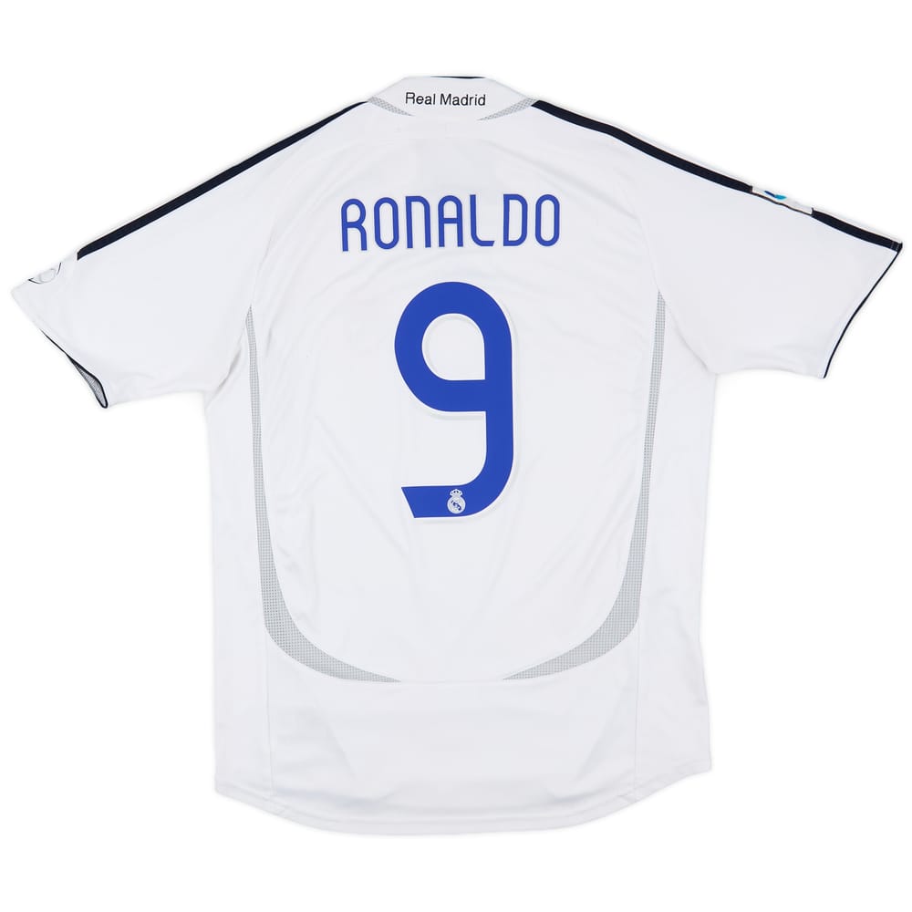 2006-07 Real Madrid Home Shirt Ronaldo #9 - 6/10 - (M)