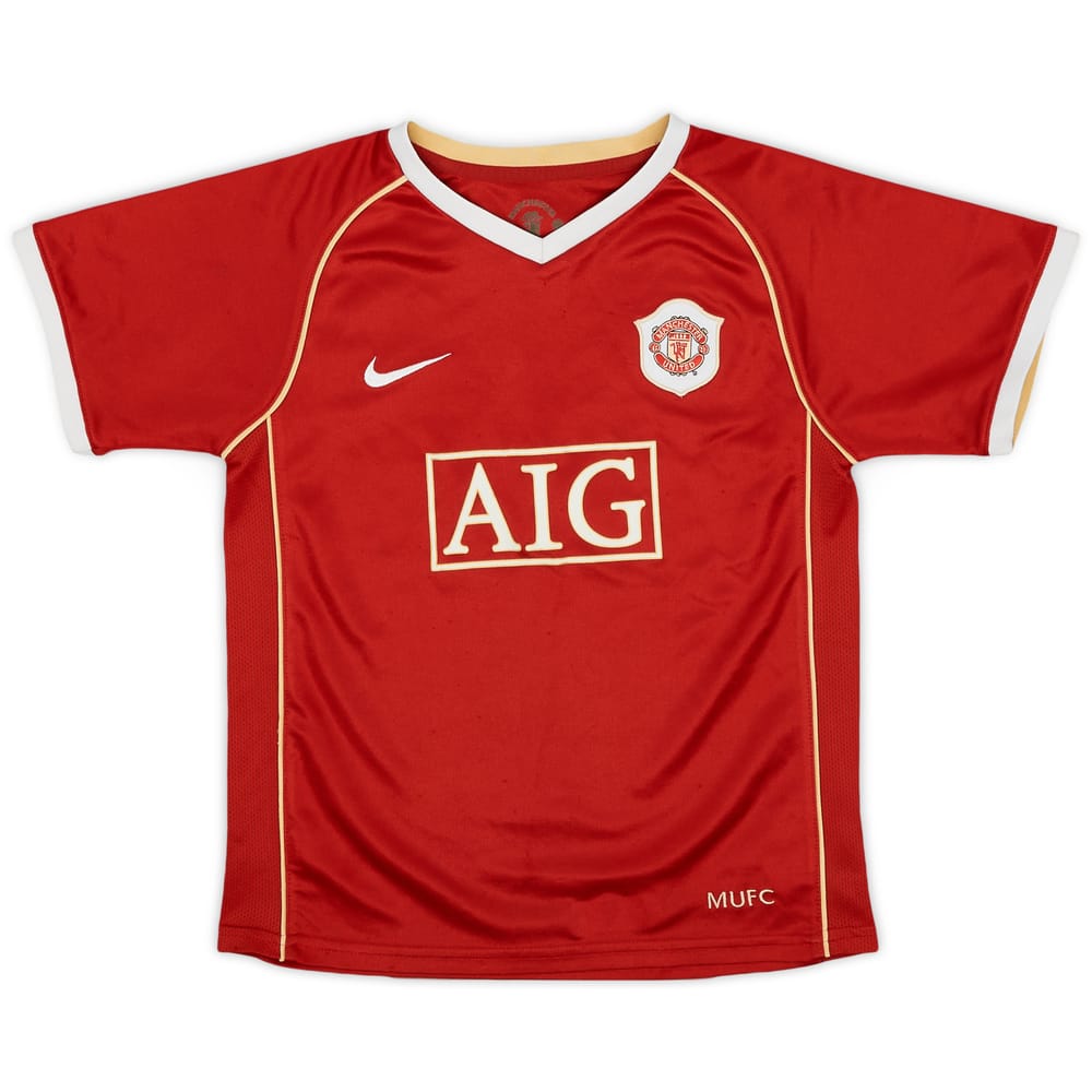 2006-07 Manchester United Home Shirt - 9/10 - (6-7 Years)