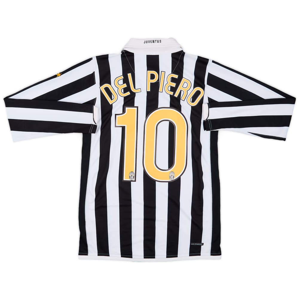 2006-07 Juventus Home L/S Shirt Del Piero #10 - 8/10 - (S)