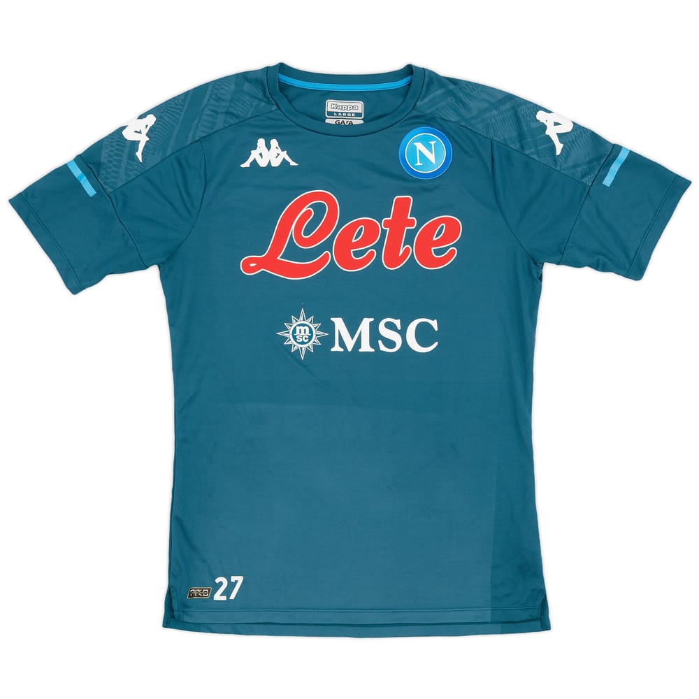 2020-21 Napoli Kappa Player Issue Training Shirt #27 - 9/10 - (L)