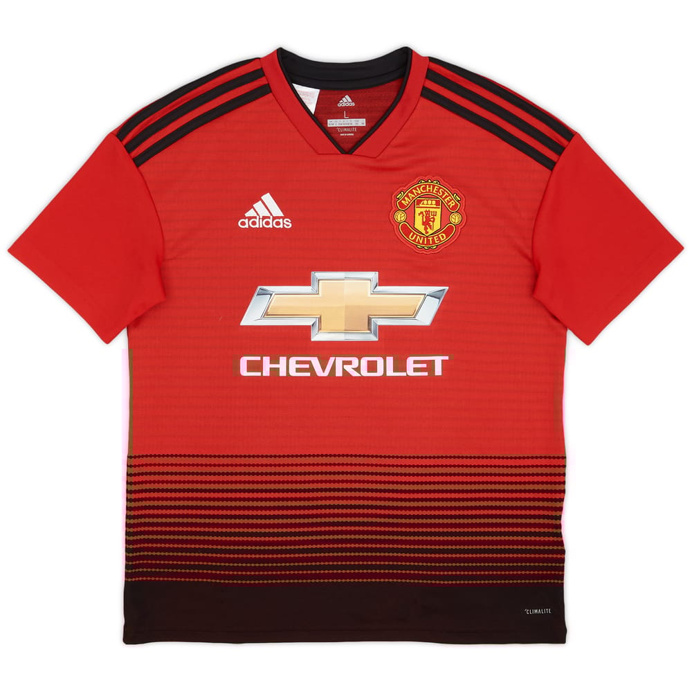2018-19 Manchester United Home Shirt - 9/10 - (L.Boys)