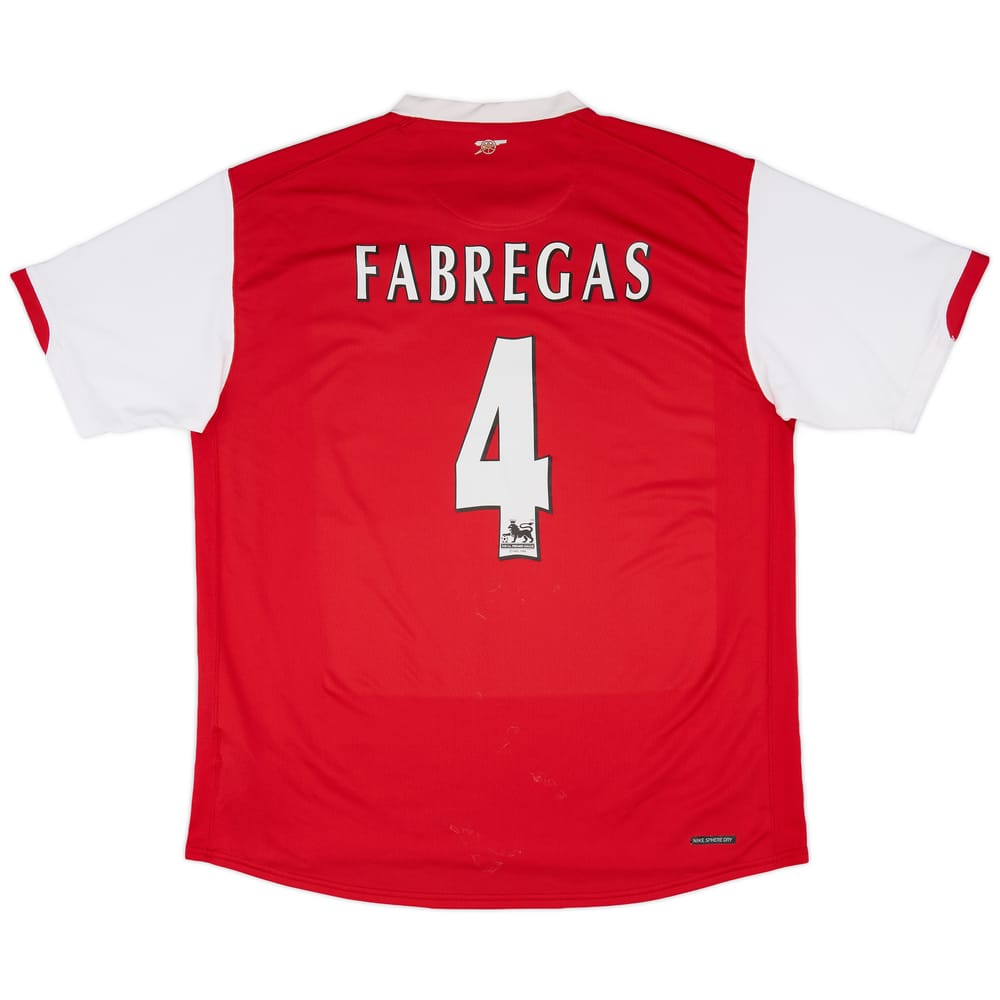 2006-08 Arsenal Home Shirt Fabregas #4 - 5/10 - (XL)