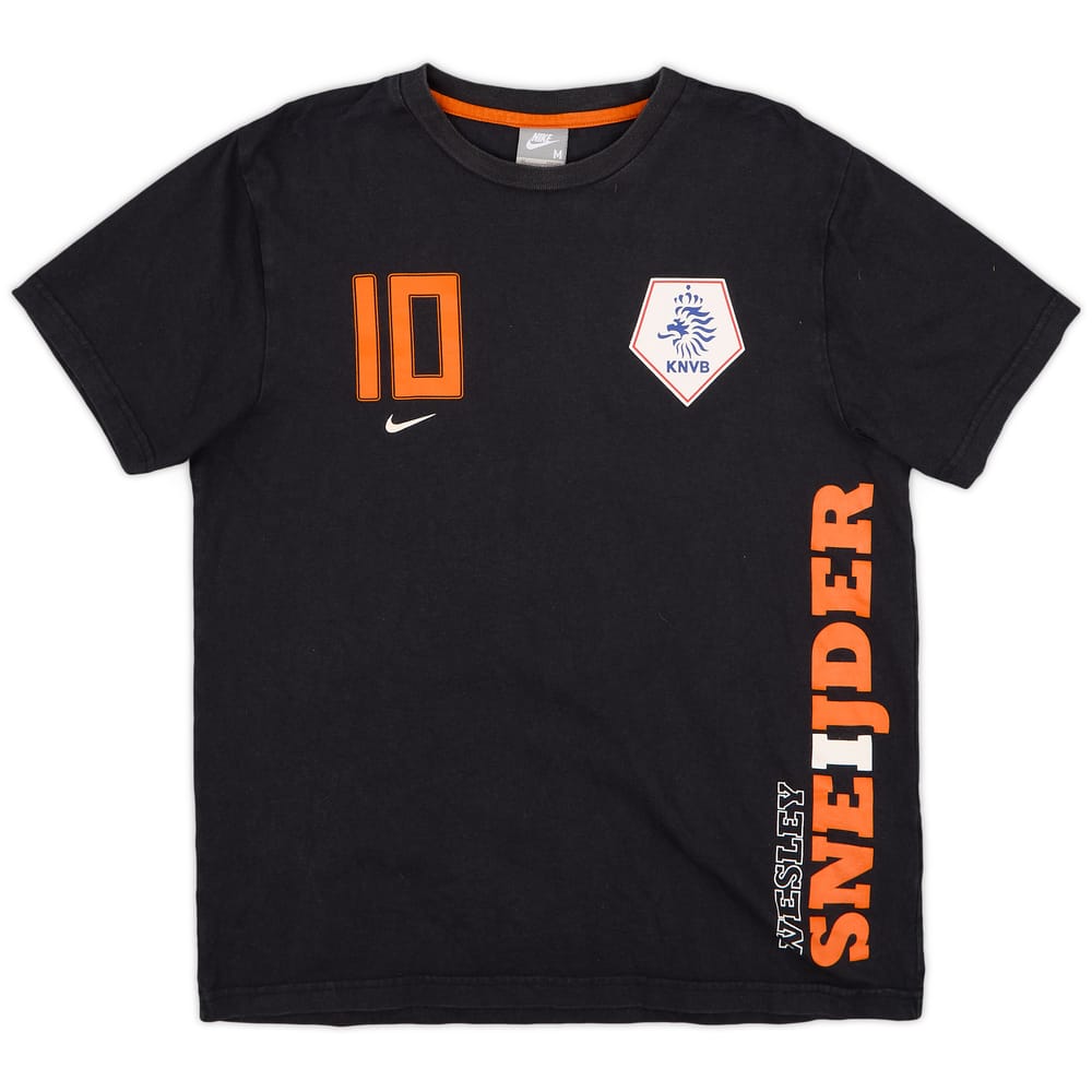 2008-09 Netherlands Nike 'Wesley Sneijder' Cotton Tee #10 - 9/10 - (M)