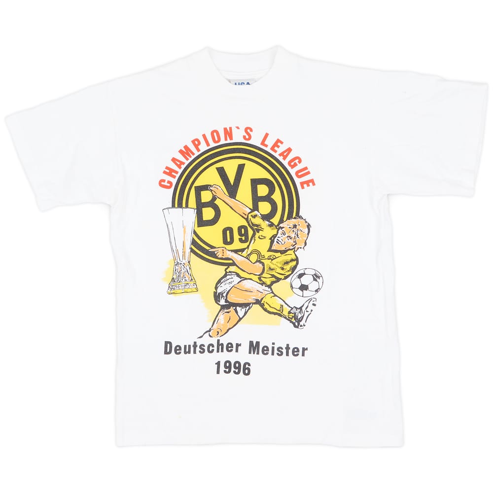 1995-96 Borussia Dortmund Champions Tee - 7/10 - (M)