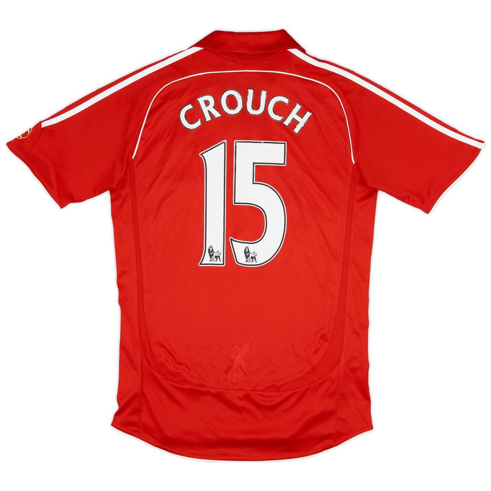 2006-08 Liverpool Home Shirt Crouch #15 - 7/10 - (S)
