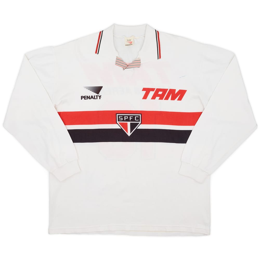 1994 Sao Paulo Home L/S Shirt #10 - 6/10 - (XL)