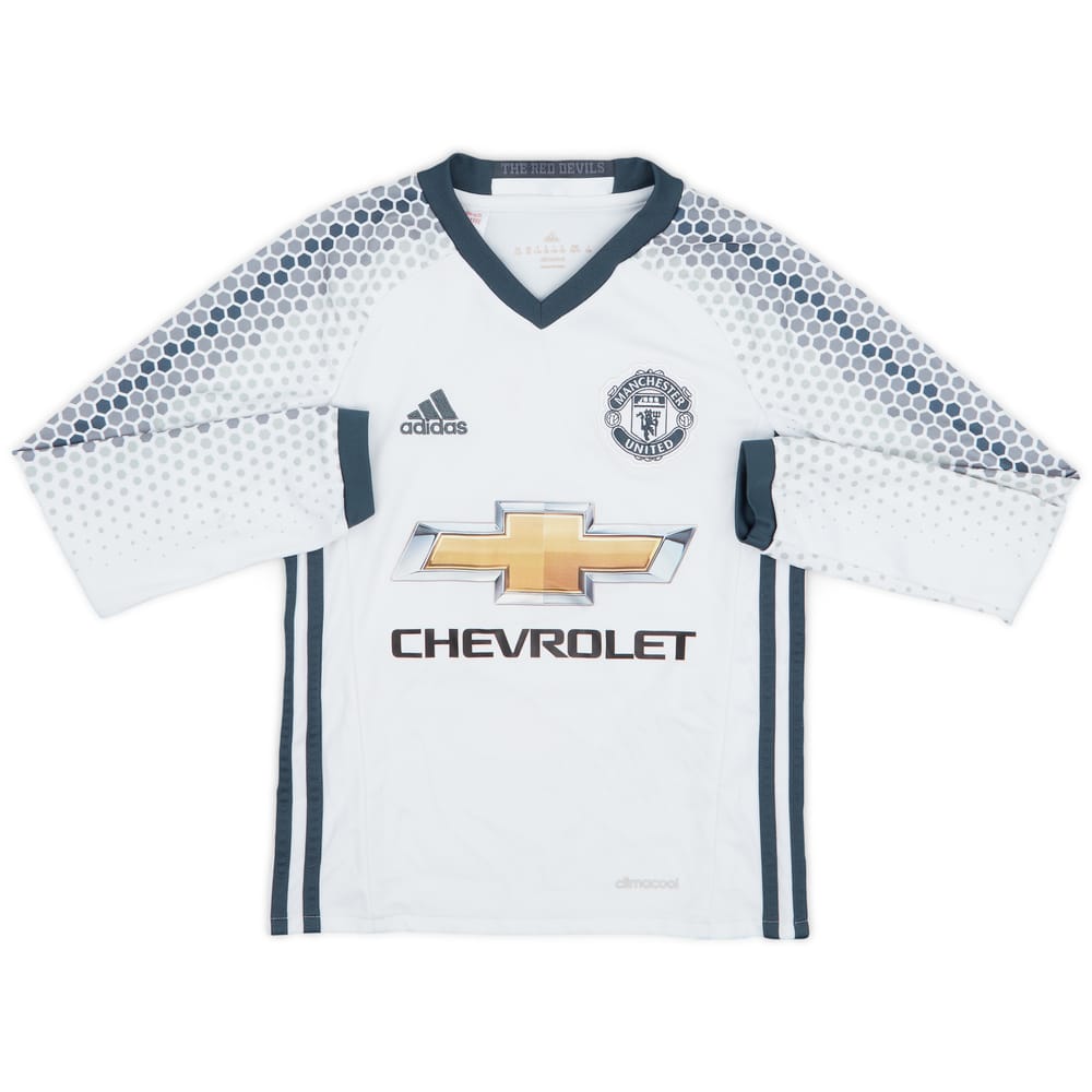 2016-17 Manchester United Third L/S Shirt - 7/10 - (S.Boys)