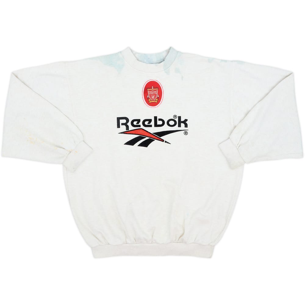 1996-98 Liverpool Reebok Sweat Top - 4/10 - (S)