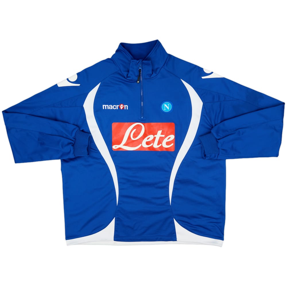 2009-10 Napoli Macron 1/4 Zip Drill Top - 5/10 - (XL)