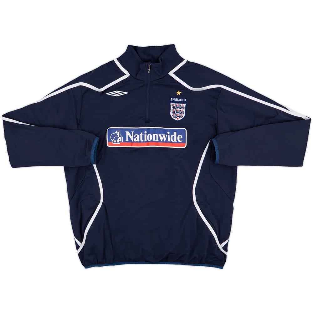 2007-09 England Umbro 1/4 Zip Drill Top - 8/10 - (XXL)