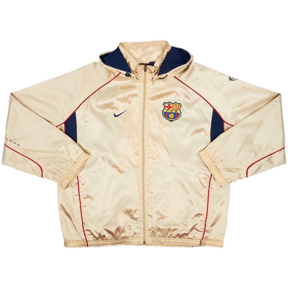 2001-02 Barcelona Nike Hooded Rain Jacket - 9/10 - (M)