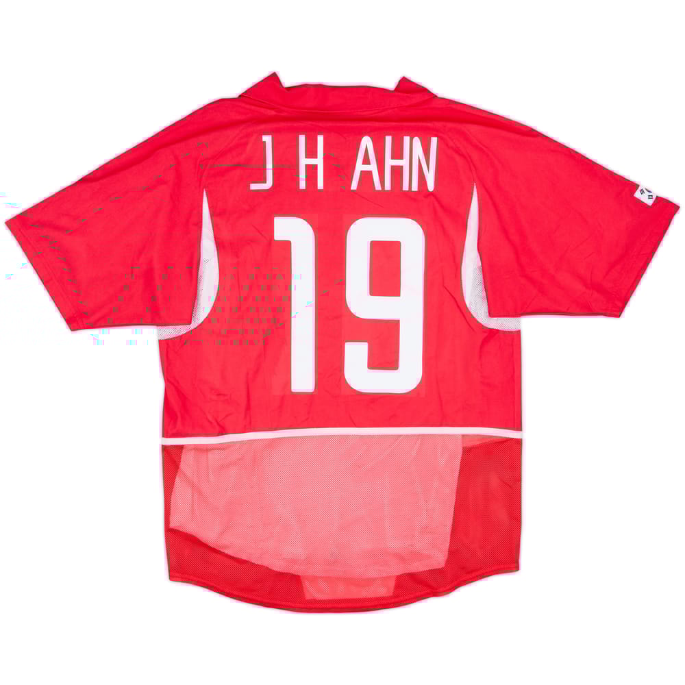 2002-03 South Korea Player Issue Home Shirt J.H.Ahn #19 - 9/10 - (M)