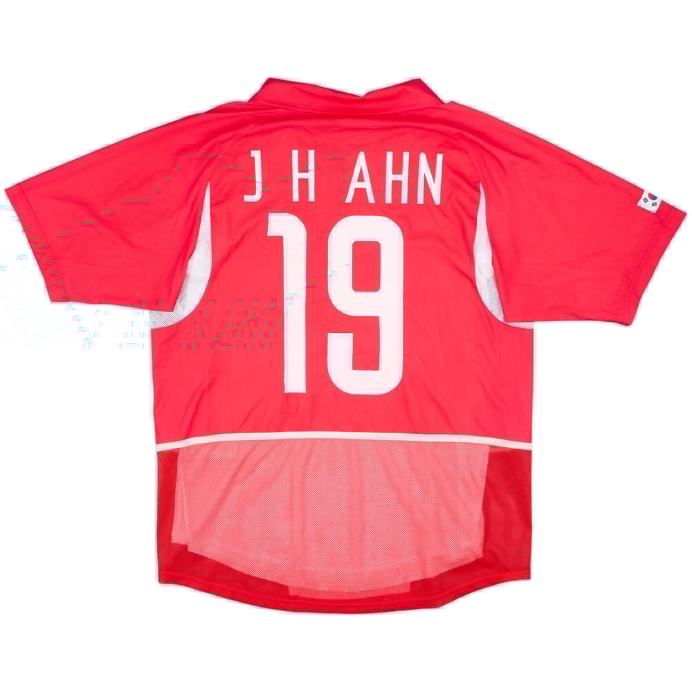 2002-03 South Korea Player Issue Home Shirt J.H.Ahn #19 - 7/10 - (L)