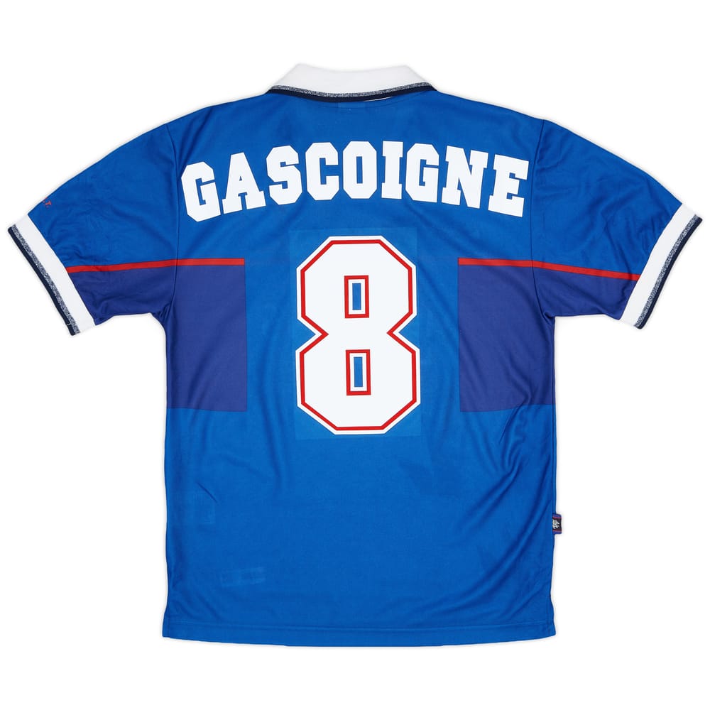 1997-99 Rangers Home Shirt Gascoigne #8 - 9/10 - (XS)