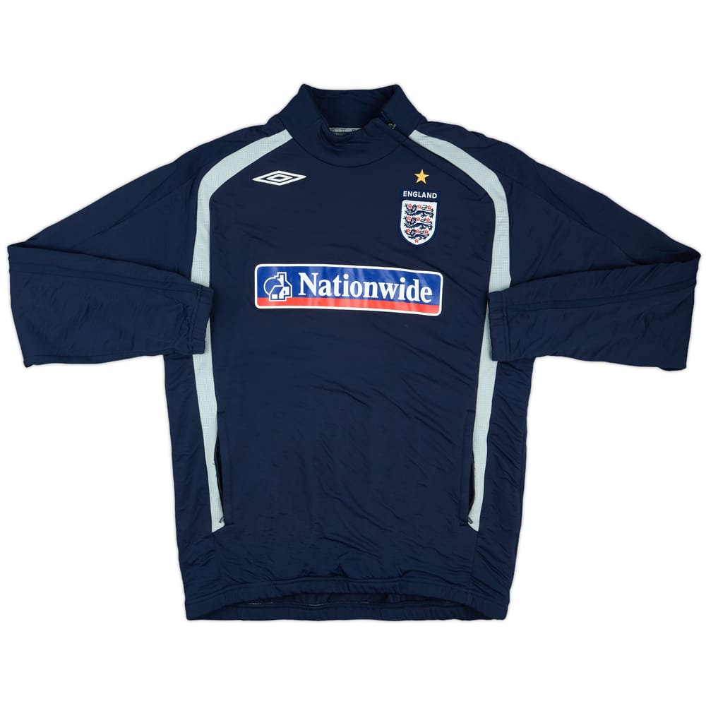 2007-08 England Umbro 1/4 Zip Drill Top - 5/10 - (L)