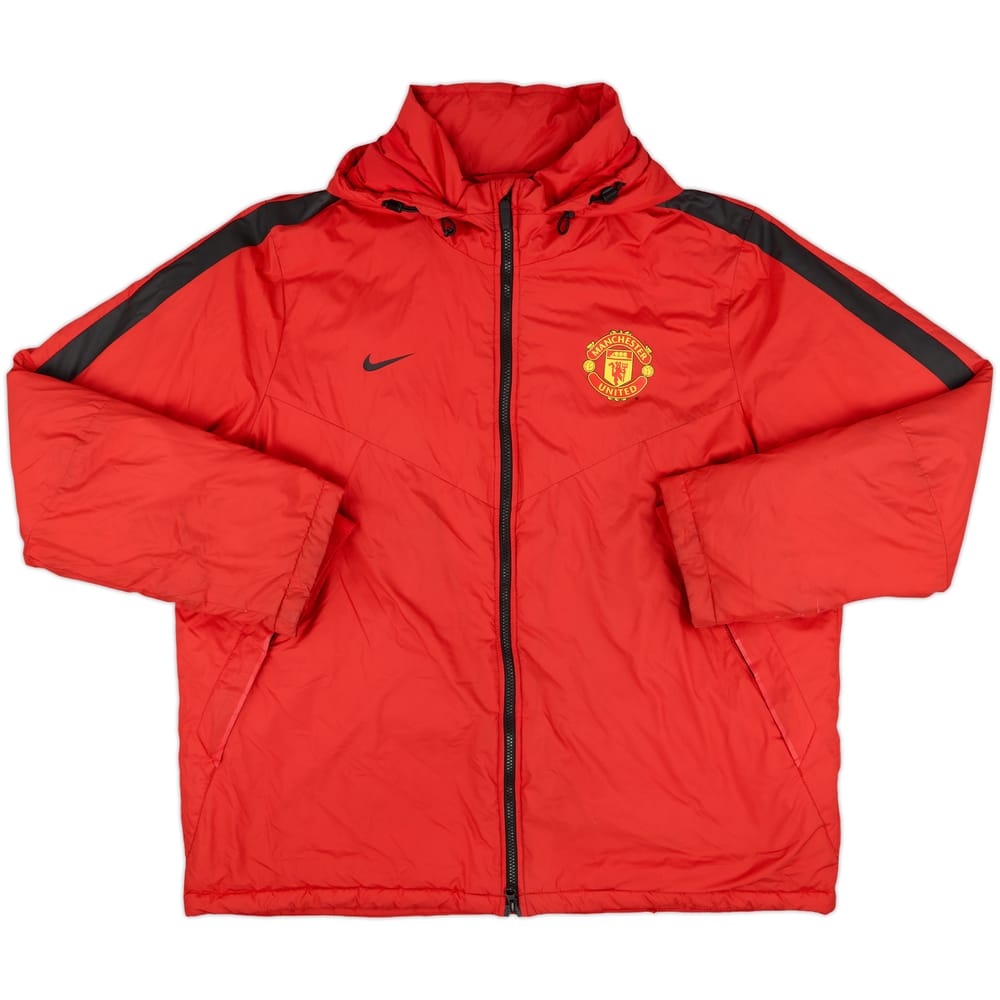 2014-15 Manchester United Nike Padded Bench Coat - 9/10 - (XXL)