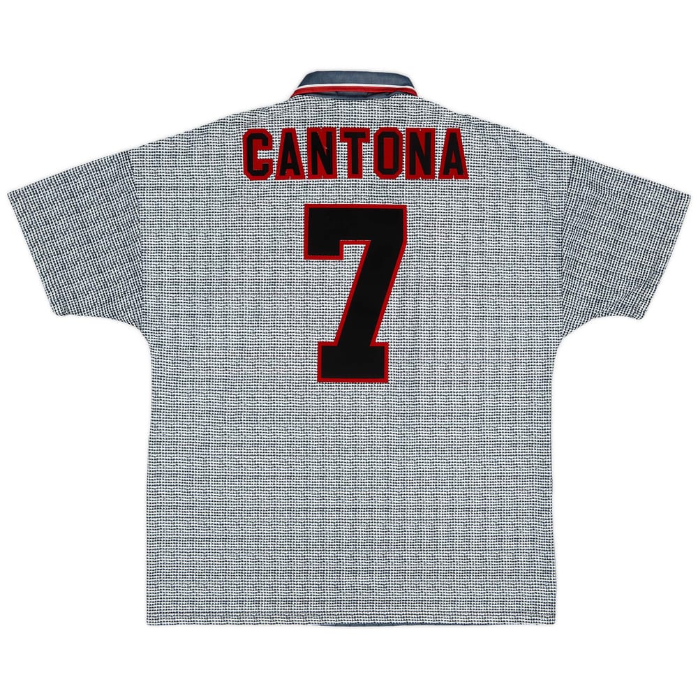 1995-96 Manchester United Away Shirt Cantona #7 - 9/10 - (XL)