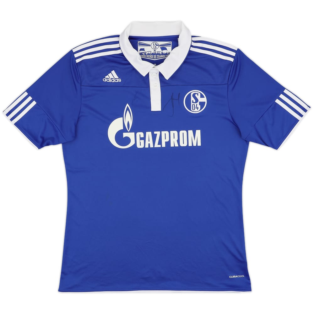 2010-12 Schalke Signed Home Shirt - 7/10 - (L)