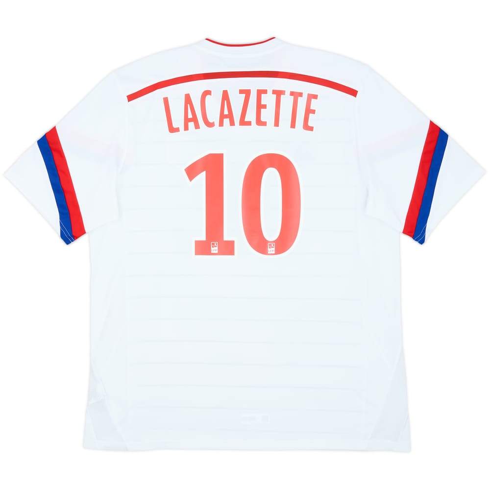 2014-15 Lyon Home Shirt Lacazette #10 - 8/10 - (XL)