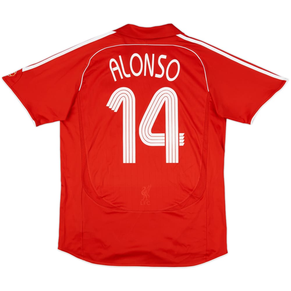 2006-08 Liverpool Home Shirt Alonso #14 - 6/10 - (L)