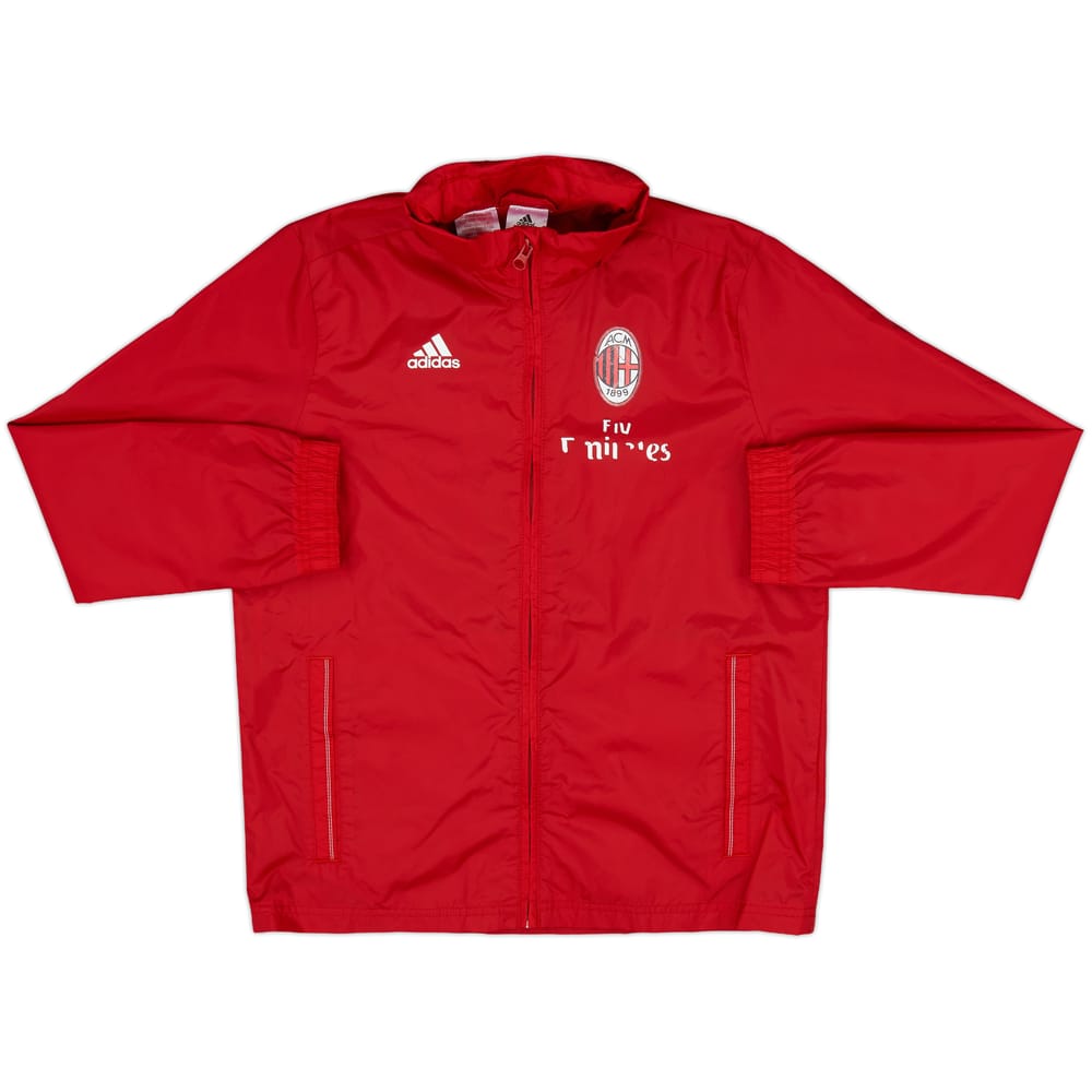 2015-16 AC Milan adidas Hooded Rain Jacket - 5/10 - (M.Boys)