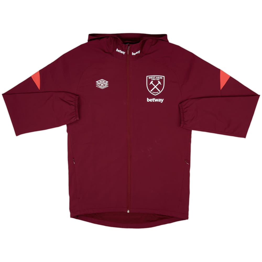 2021-22 West Ham Umbro Hooded Rain Jacket - 7/10 - (S)