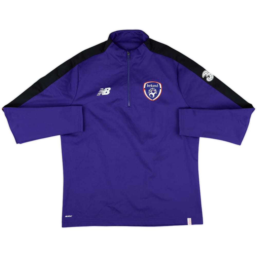 2019-20 Ireland New Balance 1/4 Zip Training Top - 8/10 - (L)