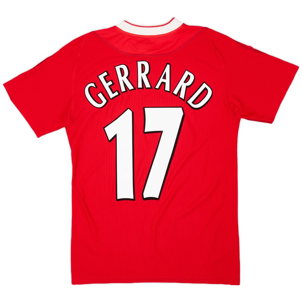 2002-04 Liverpool Home Shirt Gerrard #17 - 9/10 - (Y)