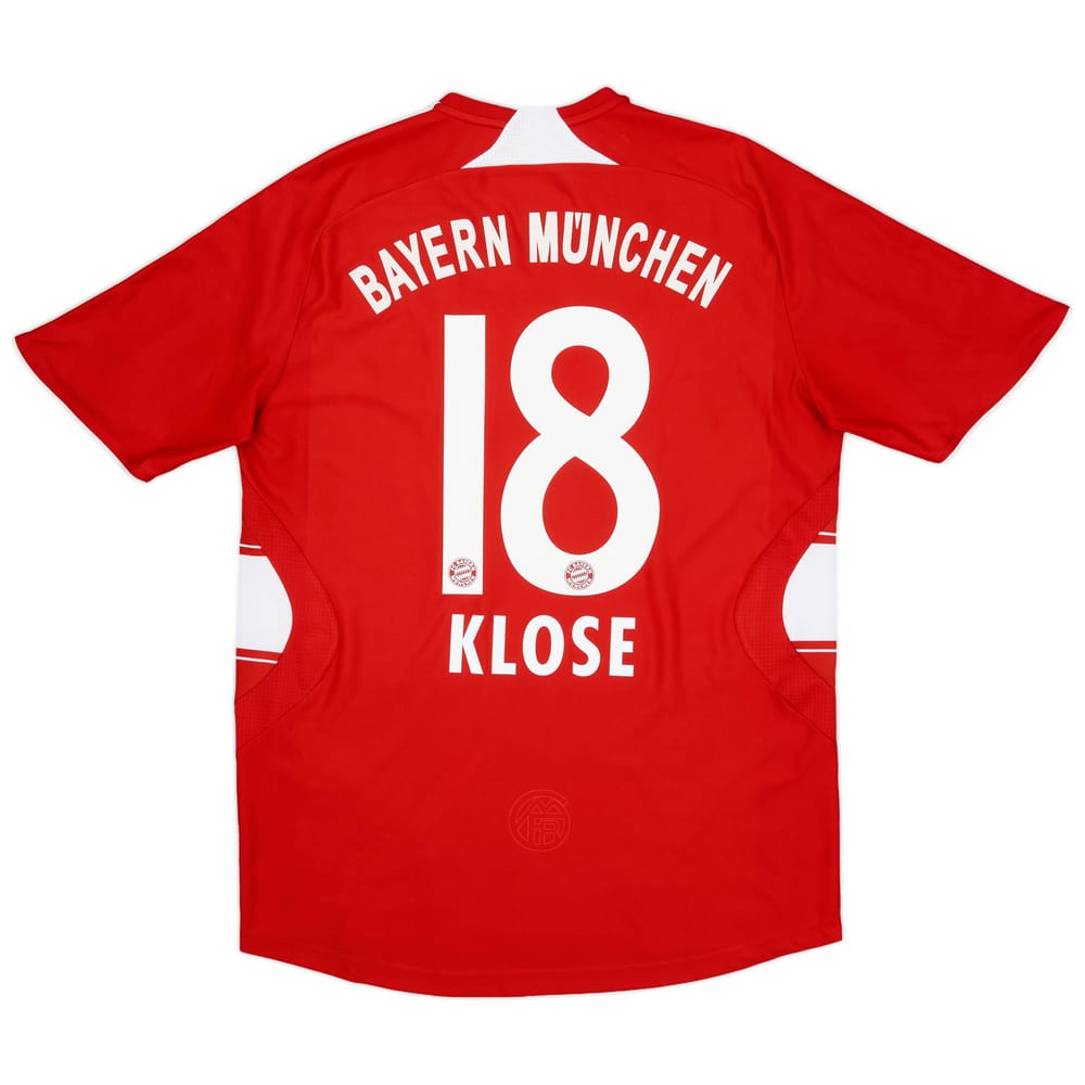 2007-08 Bayern Munich Home Shirt Klose #18 - 7/10 - (M)