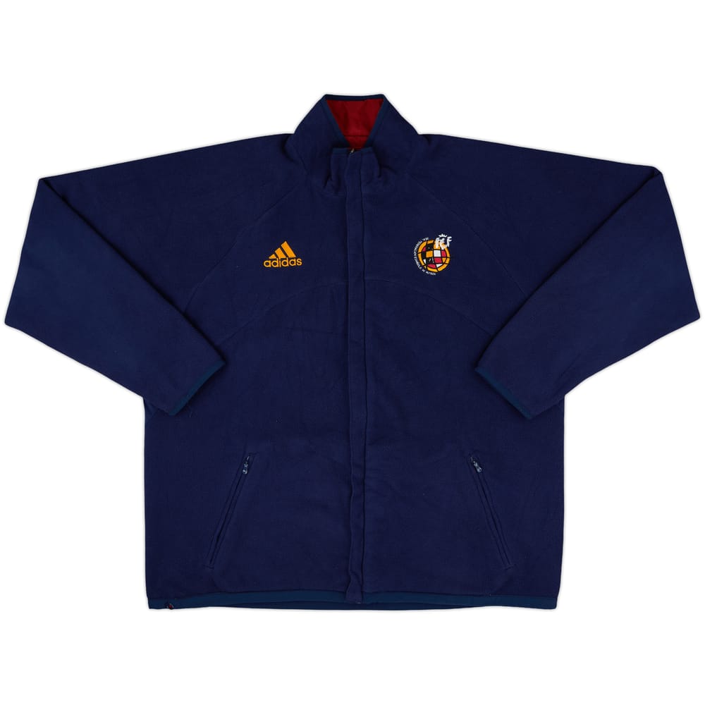 2004-05 Spain adidas Reversible 1/4 Zip Fleece Track Jacket - 8/10 - (XL)