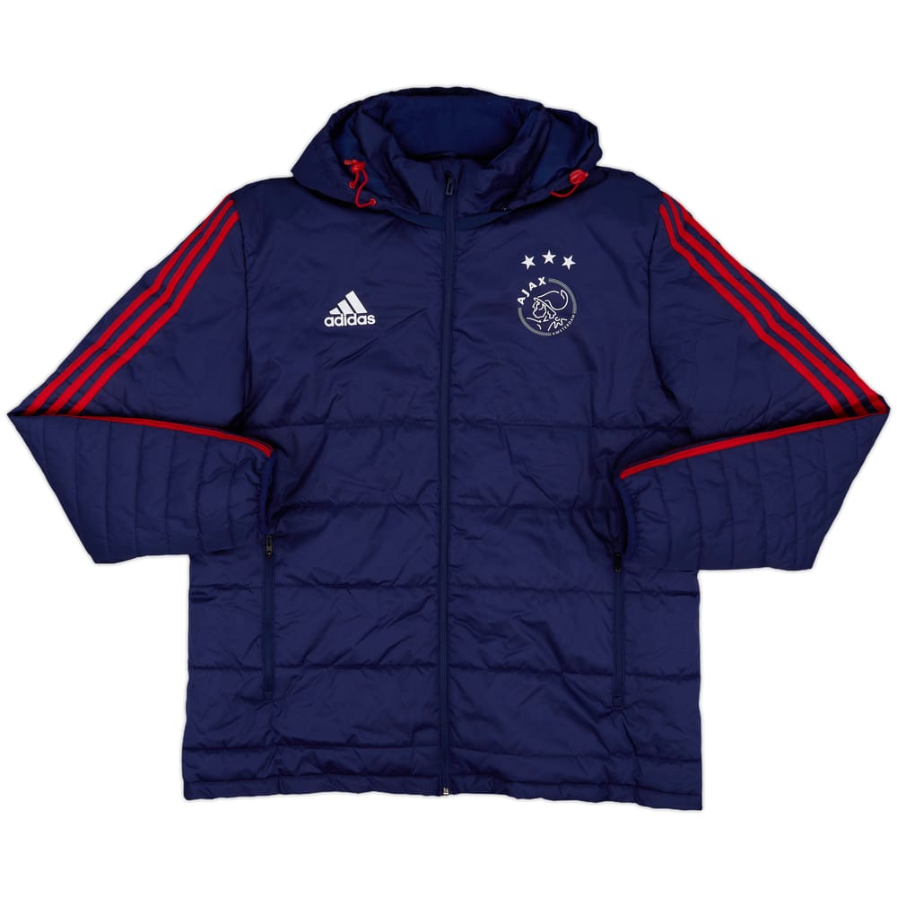 2017-18 Ajax adidas Padded Bench Coat - 8/10 - (XL)