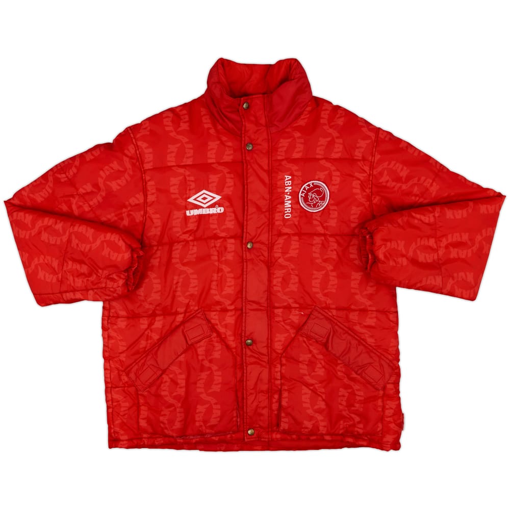 1998-99 Ajax Umbro Padded Bench Coat - 8/10 - (L)