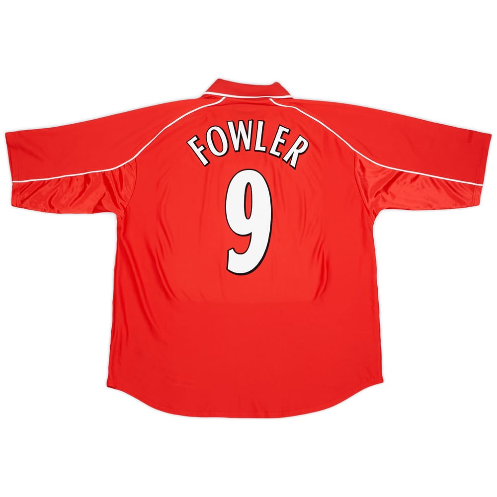 2000-02 Liverpool Home Shirt Fowler #9 - 5/10 - (XL)